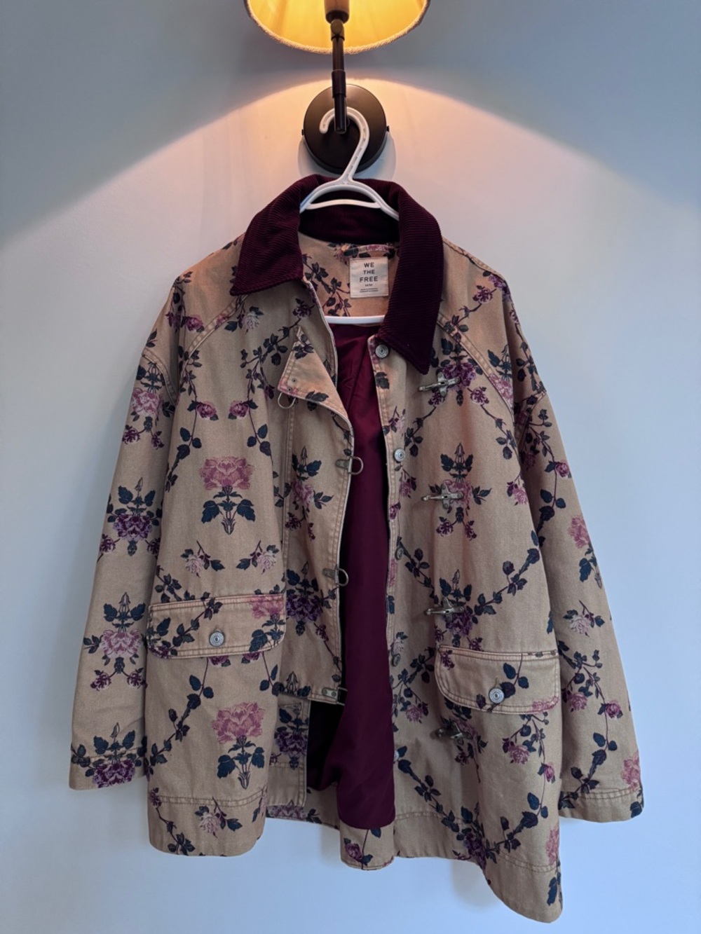 Free People // We The Free Floral Denim Barn Jacket - Picture 5 of 7